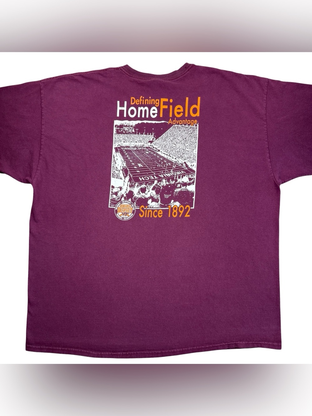 Virginia Tech Hokies Football Home Field Advantage ‘11 Maroon Effect t-shirt 2XL